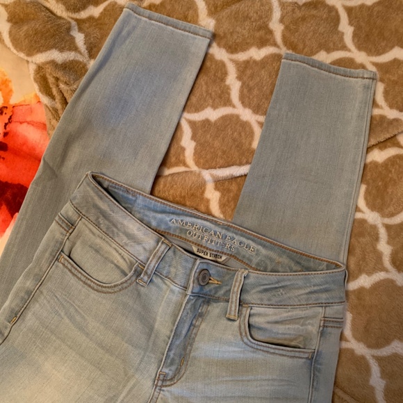 American eagle light wash skinny jeans jegging - Picture 5 of 5